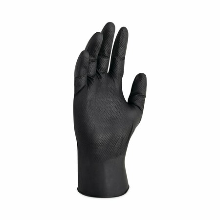 Kleenguard Kraken Grip, Nitrile Disposable Gloves, 6 mil Palm, Nitrile, 900 PK, Black 49279